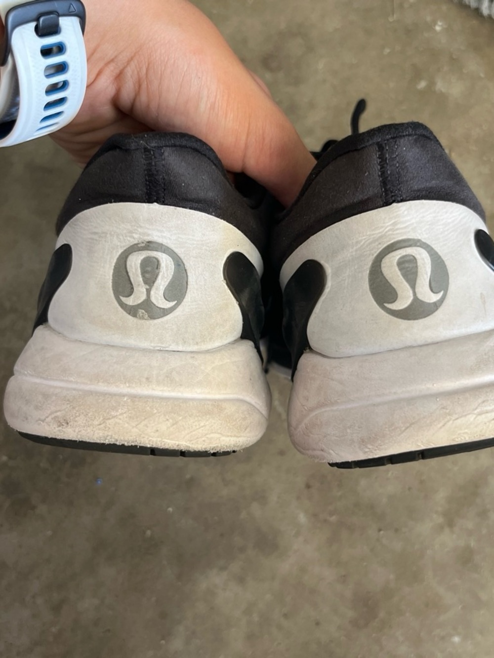 lululemon athletica Black and White Athletic Shoes